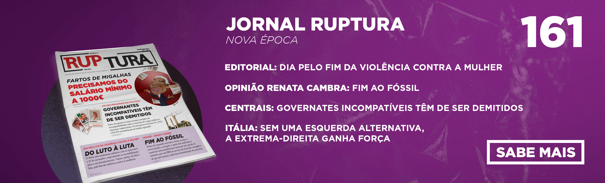 Ruptura 161 Dezembro Janeiro Movimento Alternativa Socialista